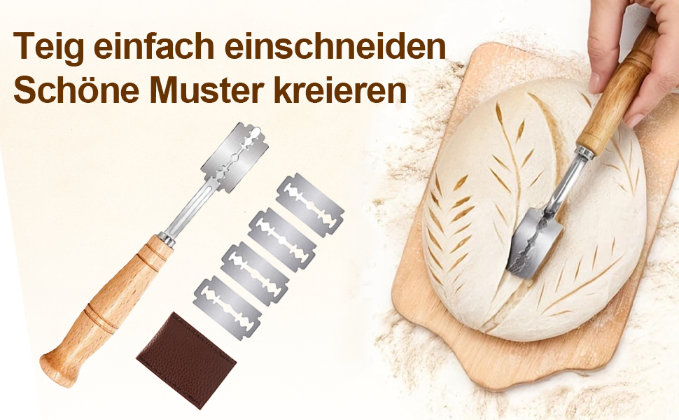 Набір для закваски: 2 форми для бродіння (овальна 25см, кругла 23см), скляний набір для закваски 900мл, аксесуари для випікання хліба