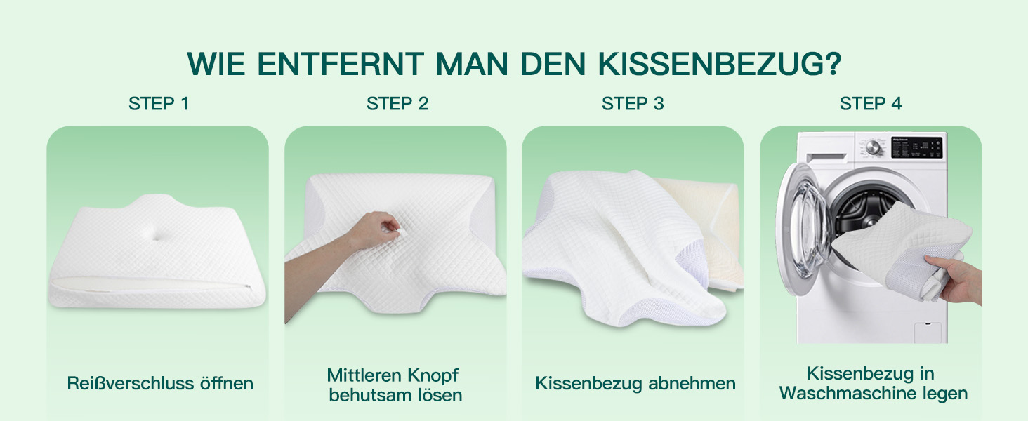 Подушка для шиї з піни Memory Foam 2-в-1, ергономічна, 60x40x12/14 см, біла - для спини, боку та живота