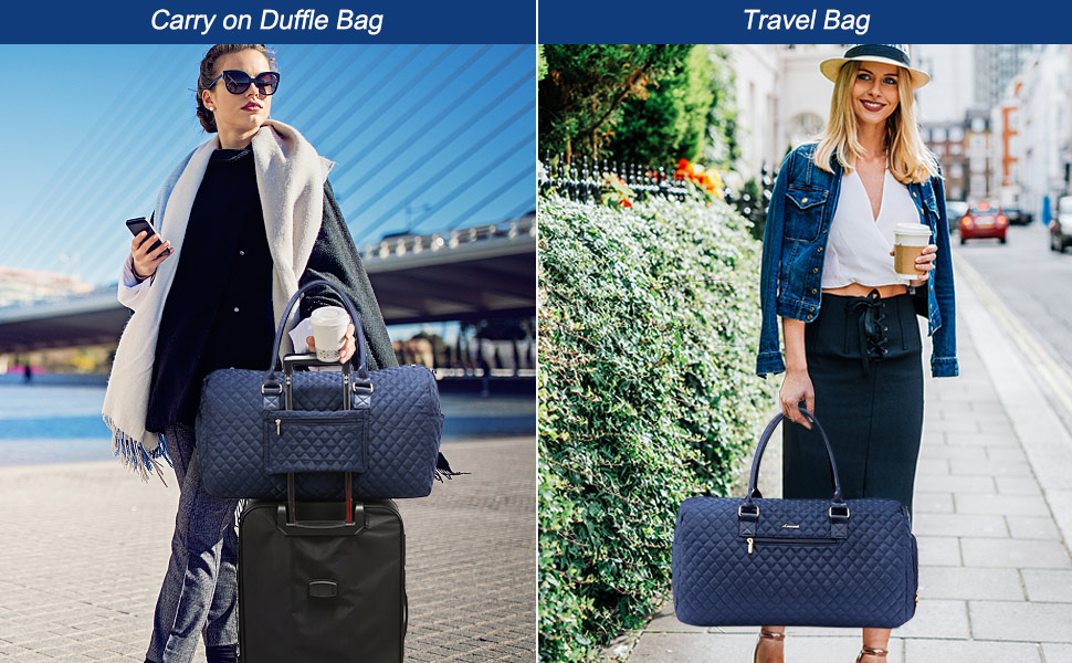 Спортивна сумка OVEVOOK для подорожей, жіноча, Weekender, сумка для вихідних, Kiniktasche, сумка для пологів з косметичкою, відділення для взуття та мокрого одягу, водонепроникна, Gym Bag, ручна поклажа для авіаперельотів, чорна (L, Морська хвиля)