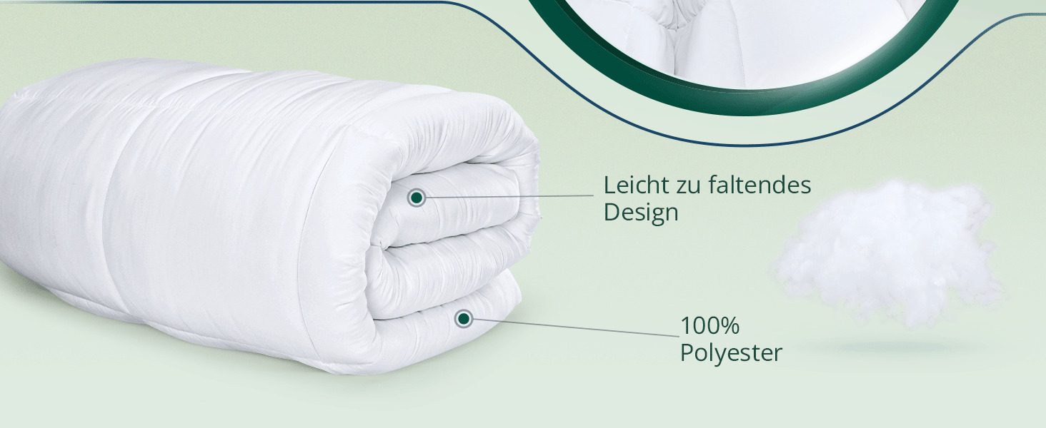 Ковдра Utopia Bedding 135x200 см, всесезонна, 370 GSM, дихаюча, стеганий наповнювач, супер м'яка (біла)