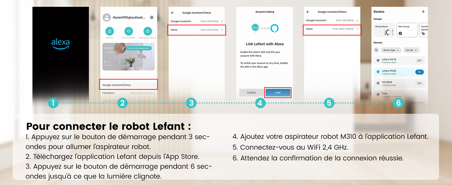 Робот-пилосос Lefant M310 сірий: 4500Pa, HEPA-фільтр, Wi-Fi, для тварин, килимів та твердих підлог