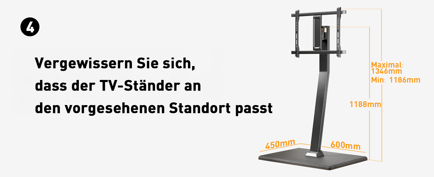 Підставка для телевізора Perlegear на колесах, мобільна, поворотна, нахильна, для телевізорів 30-70 дюймів, до 40 кг, VESA 400x400 мм