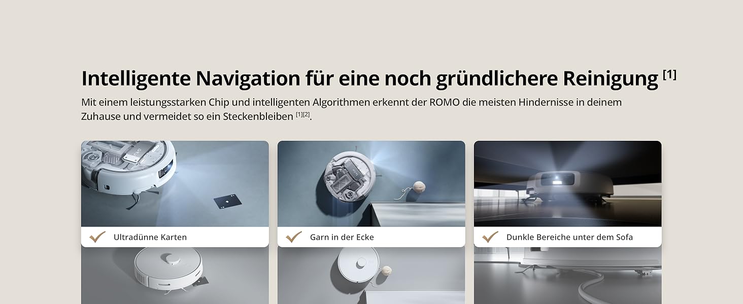 Робот-пилосос DJI ROMO S з функцією миття підлоги, 25 000 Па потужність всмоктування, розпізнавання перешкод рівня дрона, два робочі руки, 200 днів без обслуговування, автоматичне очищення та сушіння моп-насадки (DJI ROMO A (версія з баком для води))