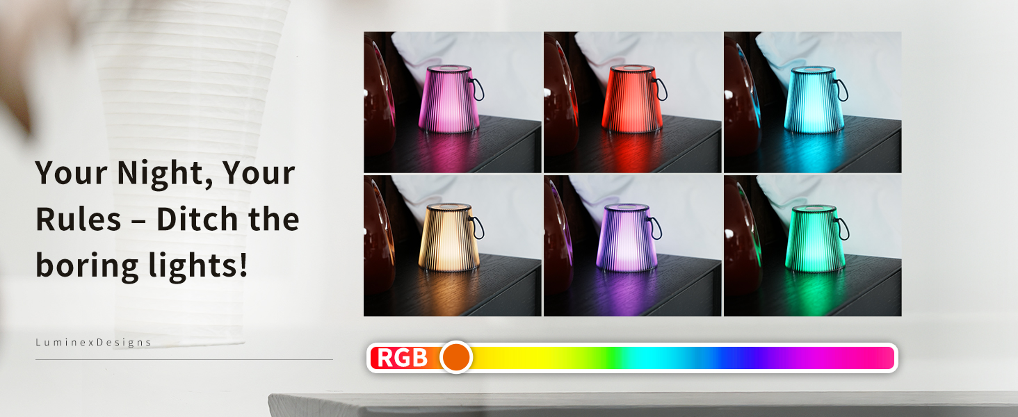 LED настільна лампа LuminexDesigns бездротова з акумулятором 5200mAh, диммер, IP54, для спальні, офісу, саду, білого кольору, 1 шт. (Сучасний, компактний)