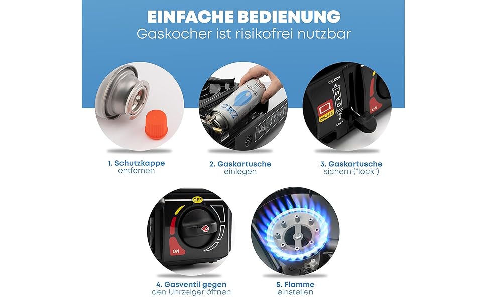 Z.M.C. газовий набір для кемпінгу: 1-ти ремінь, адаптер для LPG, кейс, картриджі 227г, гриль-плита, п'єзозапалювання. Для відпочинку на природі та в приміщенні