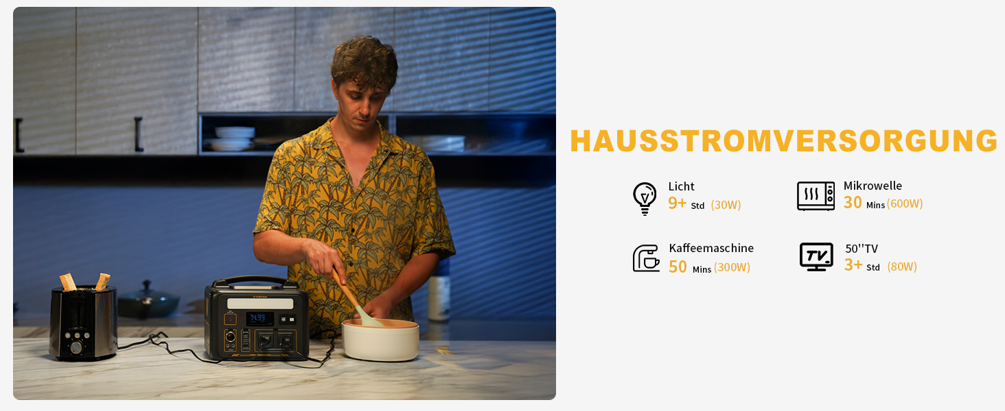 Портативна електростанція VTOMAN Jump 600X: 600W, 299Wh, LiFePO4, сонячний генератор, розширювана ємність