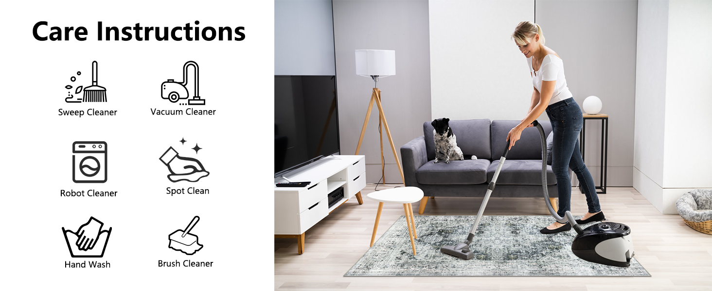 Килимок для підлоги 120x150 см під офісний стілець, для захисту твердої підлоги, Boho стиль, сірий