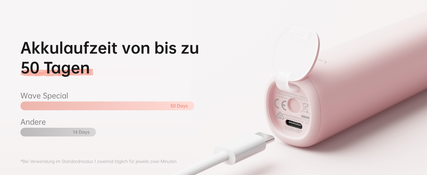 Електрична зубна щітка Laifen Wave Spezial з осциляцією та вібрацією, для дорослих, з додатком, 2 насадки (зелена)