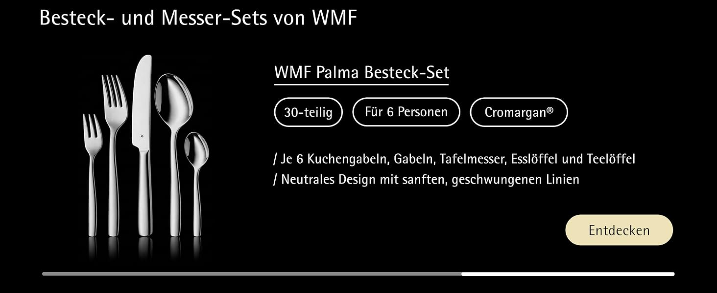 Набір кухонних ножів WMF Touch (2 шт.) з антипригарним покриттям та захисними чохлами, чорний/сріблястий