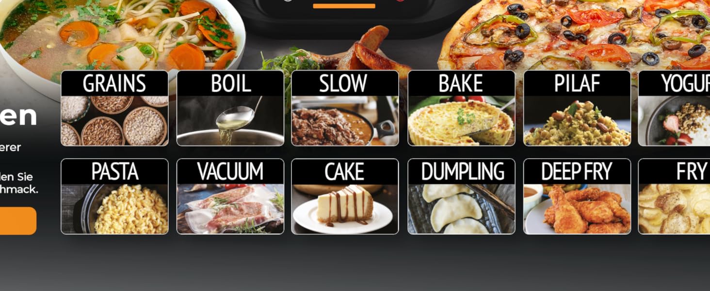 Бальтер рисоварка-мультиварка 4л з Fuzzy Logic, функцією приготування на пару та повільним приготуванням, таймером, підігрівом, преміум-посудинами, аксесуарами та книгою рецептів (20 програм)