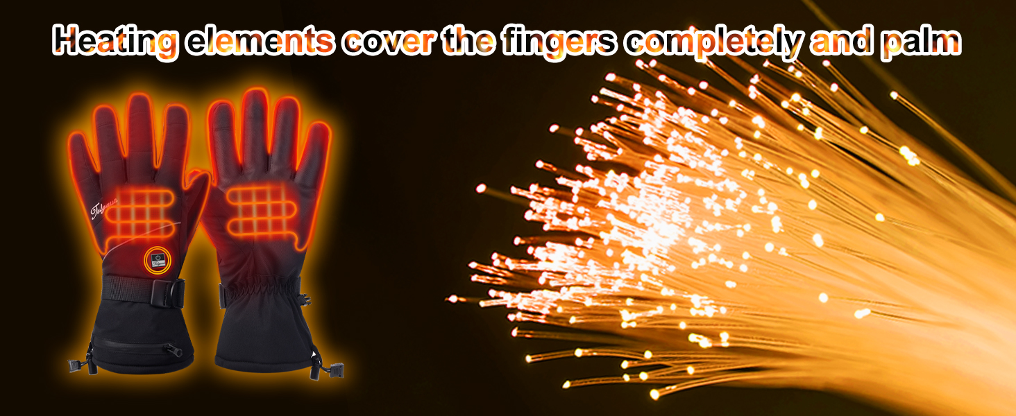 Гріючі рукавички для чоловіків та жінок з сенсорним екраном, водонепроникні, з акумулятором 7.4V 5500mAh, USB-C, електричні, перезаряджувані, вітрозахисні, для роботи на відкритому повітрі TG01 M