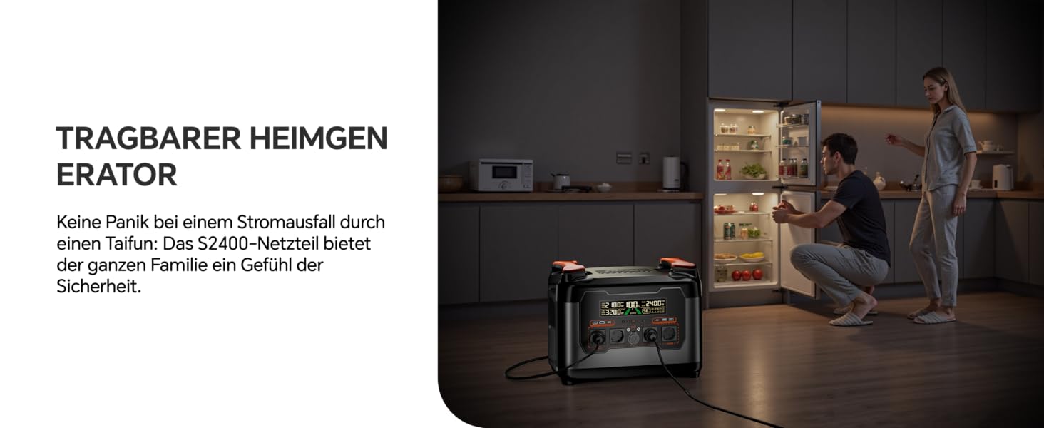 Портативна електростанція Power Lifting 3000W, 1102,5Wh, LiMnFePO4, сонячна панель MPPT 400W, USB-C 100W, для кемпінгу та відпочинку на природі (S2400)