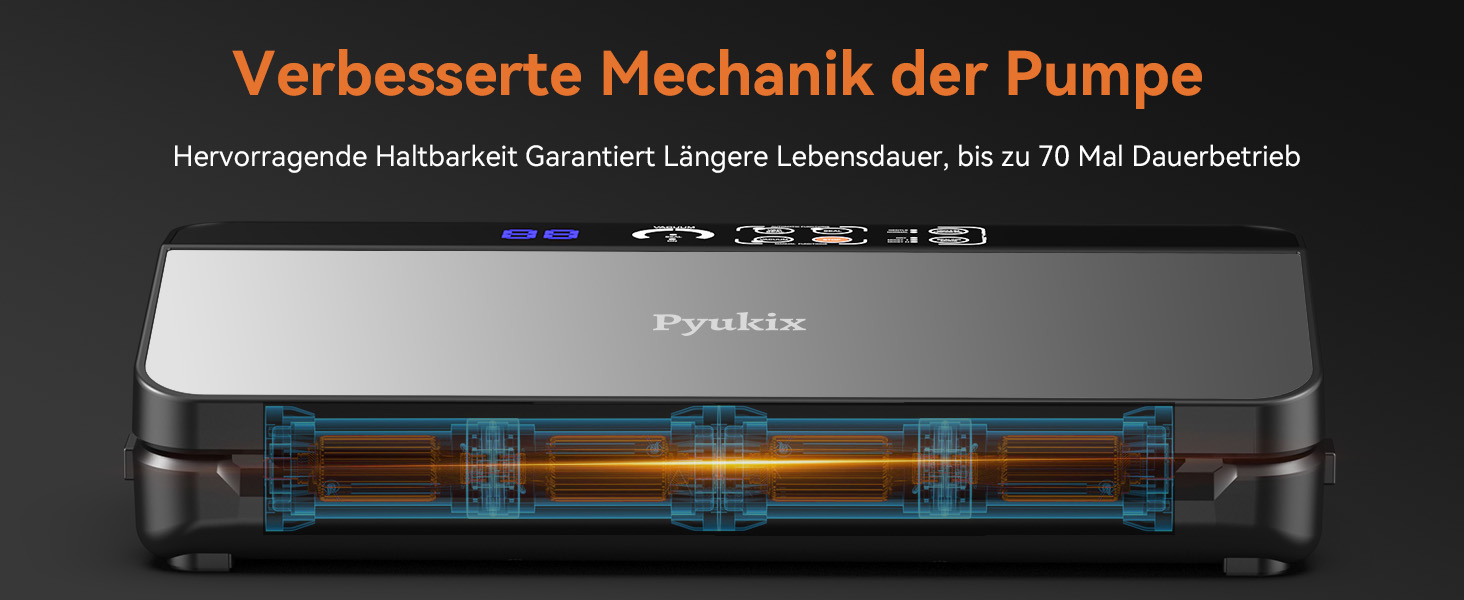 Вакууматор 8-в-1 для продуктів з потужністю 80 КПа, режимами «сухий/вологий», вбудованим різаком та відсіком для пакетів, цифровим таймером, нержавіюча сталь (комплект: шланг, 2 рулони, 11 пакетів)