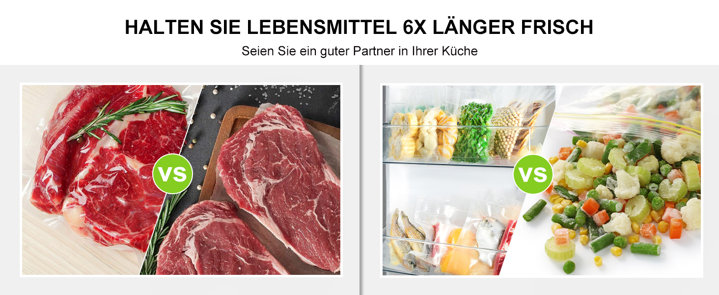 Пакети для вакууму Bonsenkitchen Profi VB3205, 28x40 см (100 шт) - для харчових продуктів, Sous Vide, міцні, без BPA