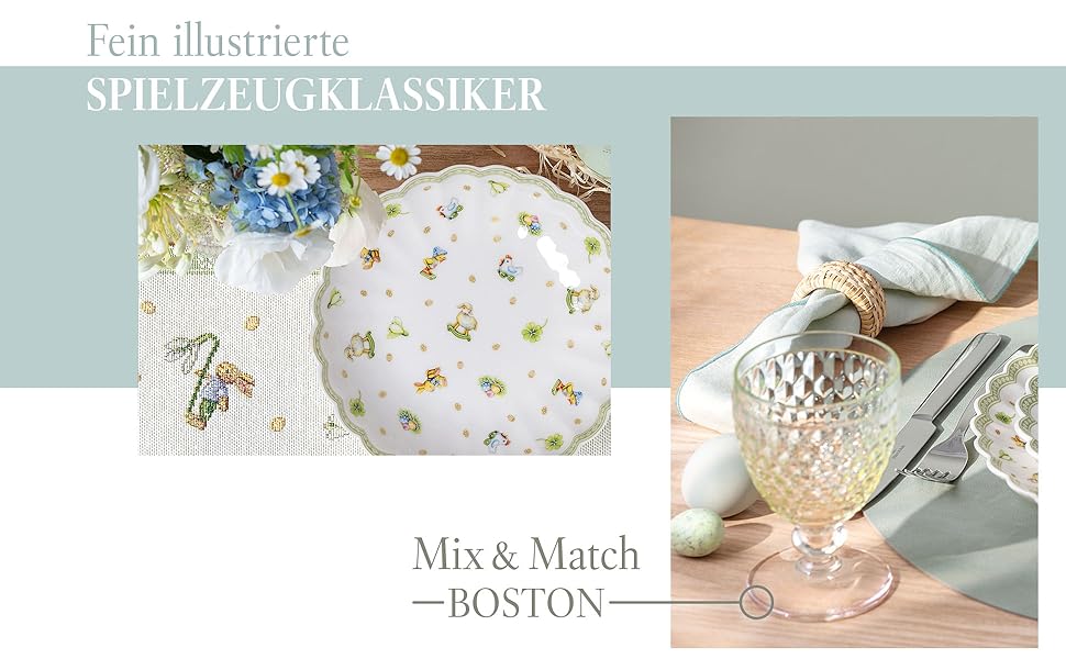 Ваза Villeroy & Boch Easter Delight Зелена, керамічна ваза для квітів, декор на Великдень, порцелянова ваза преміум-класу