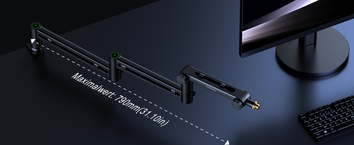 Мікрофонний стійкий тримач Aokeo AK-58i для HyperX, Elgato, Shure, Blue Yeti - кріплення для студійного запису