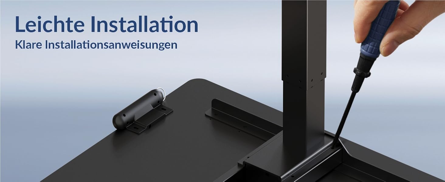 Електричний столик для роботи з регулюванням висоти ALLDREI, 2 мотори, Type-C порт, 4 пам'яті, телескопічний, чорний