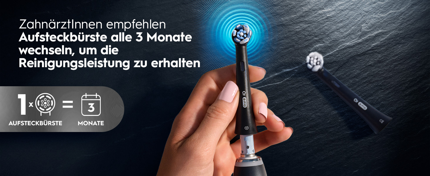 Електрична зубна щітка Oral-B iO Series 10 Cosmic Black, набір з 3 насадками (Probierset)