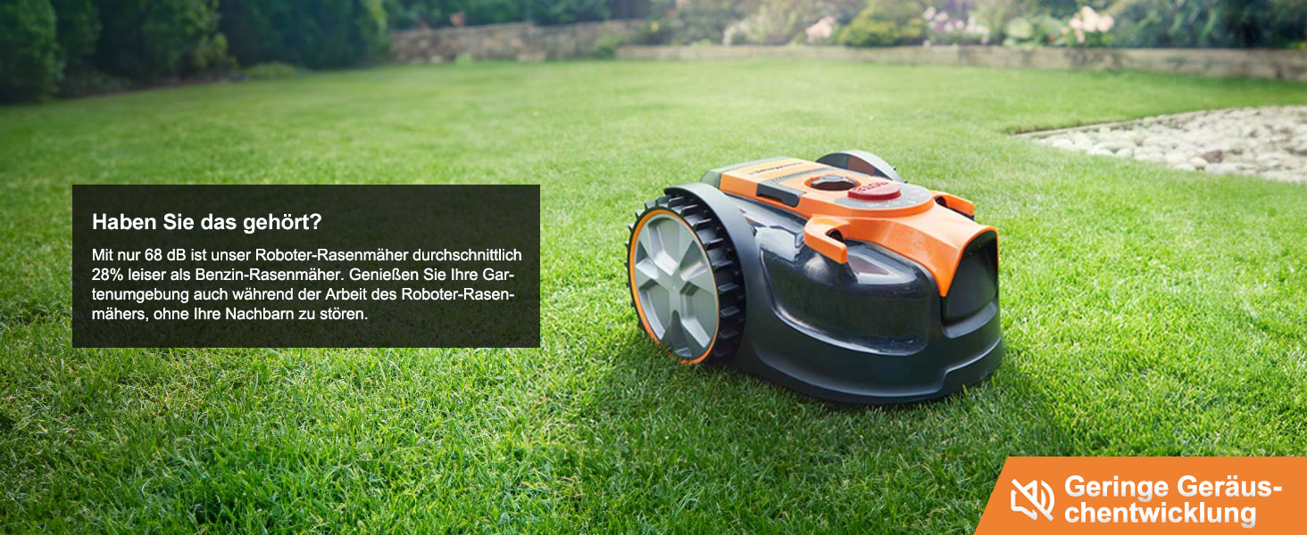 Робот-газонокосарка LawnMaster VBRM16 OcuMow для газонів до 100 м², самохідний, бездротовий, акумуляторний 24В 4.0Ah Li-Ion