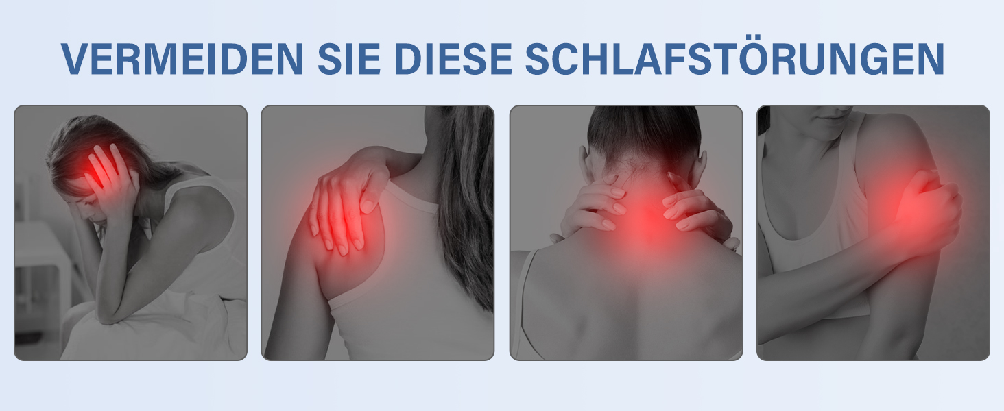 Подушка для шиї з піною з пам'яті, дихаюча, ергономічна, 65x37x10/12см, сіра