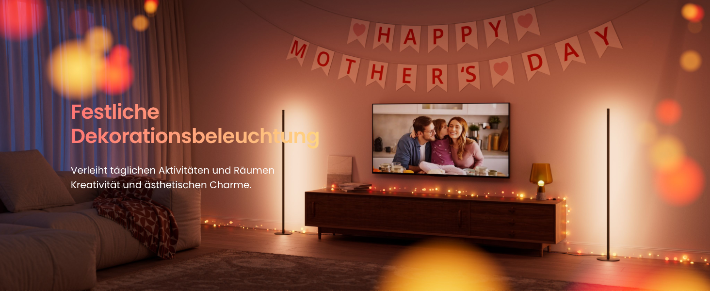 SwitchBot Matter Підлоговий світильник для вітальні та спальні, RGBWW, димування, Apple Home, Alexa, Google Home, керування через APP, музичні та сценні режими, чорний