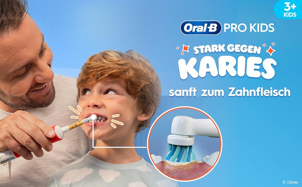 Дитяча електрична зубна щітка Oral-B Pro Kids 3+ Король Лев (Білий/Червоний), з 1 додатковою насадкою та білим футляром