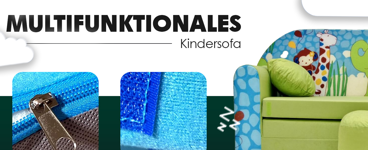Дитяче розкладне ліжко-диван 3в1 All4All Kindersofa - зручна дитяча меблі для ігор та сну. Різні кольори та малюнки (сірий, рожевий, зелений, тваринні мотиви). Модель AX2 сірий + Balons
