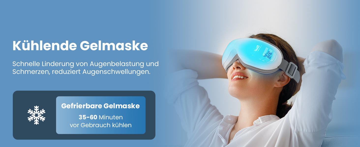 Масажер для очей BOB AND BRAD EyeOasis 3 Elite з підігрівом та охолодженням, маска для очей при мігрені, сухість очей, зняття стресу, покращення сну, подарунок для жінок та чоловіків