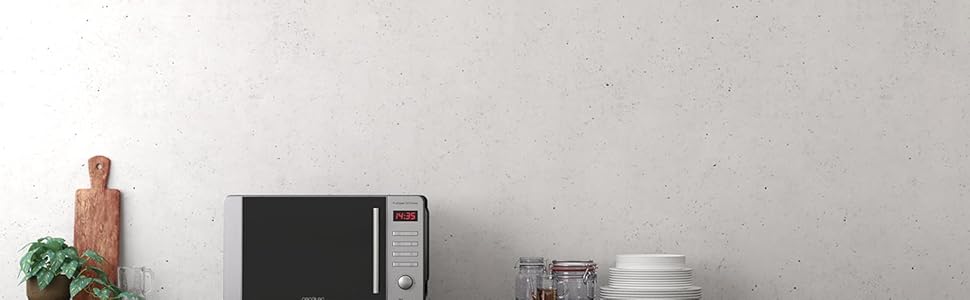 Мікрохвильова піч Cecotec Proclean 5010 Inox Wave, 20л, 1150 Вт, нержавіюча сталь, 8 програм, LED-дисплей