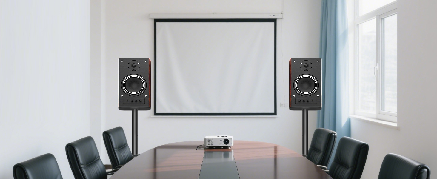 Підставка для колонок OUUTMEE, пара, до 10 кг, з кабельною організацією, сумісна з різними моделями, без регулювання висоти