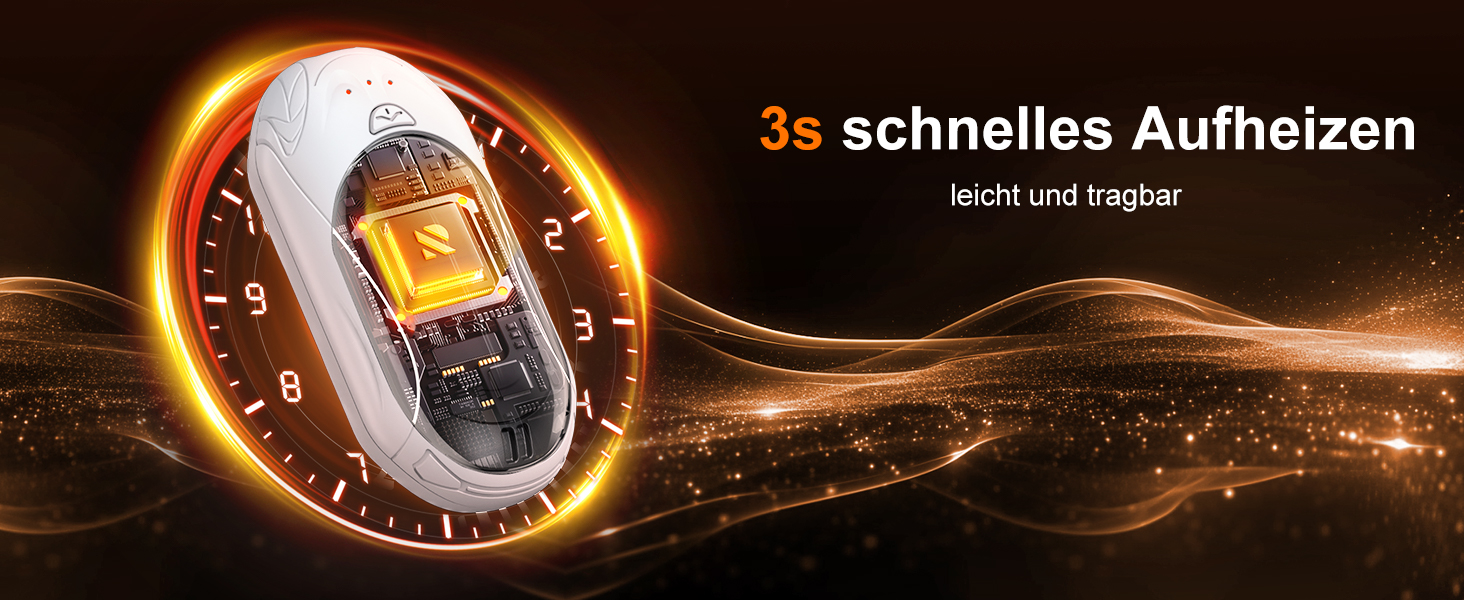 Електричні грілки для рук OUTJUT 6000mAh, 2 шт., USB, 3 режими нагріву, для спорту, кемпінгу, подарунок