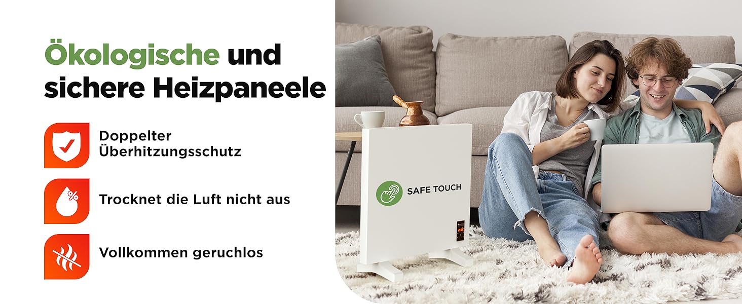 Інфранічна тепла піч TermoPlaza WiFi з термостатом 270 Вт для приміщень до 7 м² | Розумна інфрачервона піч для стін та підлоги | Енергоефективна електрична піч-конвектор для дому та ванної кімнати 270 Вт з Wi-Fi