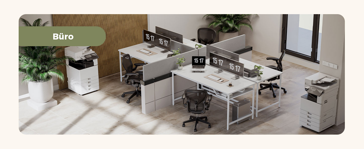 Комп'ютерний стіл Mericonia 120 см, ігровий стіл для невеликих приміщень, білий стіл для дому та офісу, стіл для студентів 120x60 см