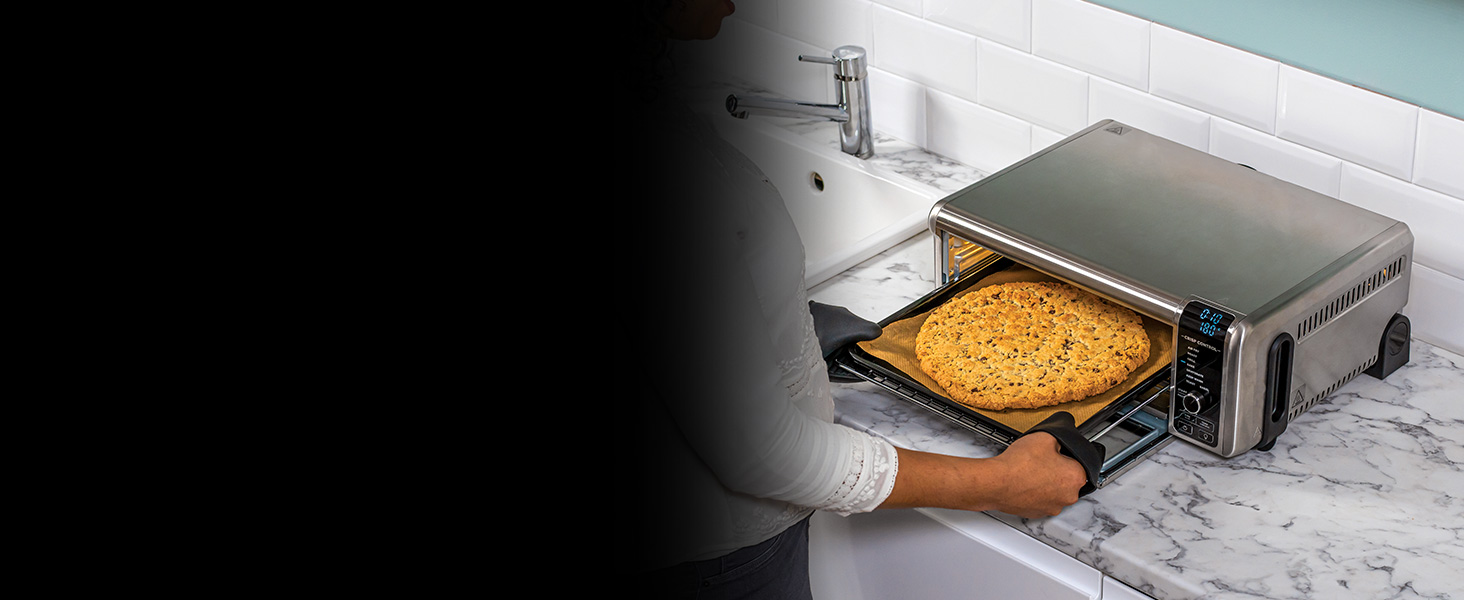 Ninja Foodi Міні-піч 8-в-1 SP101EU: Air Fry, Гриль, Випічка, та інші функції | Срібно-чорний колір