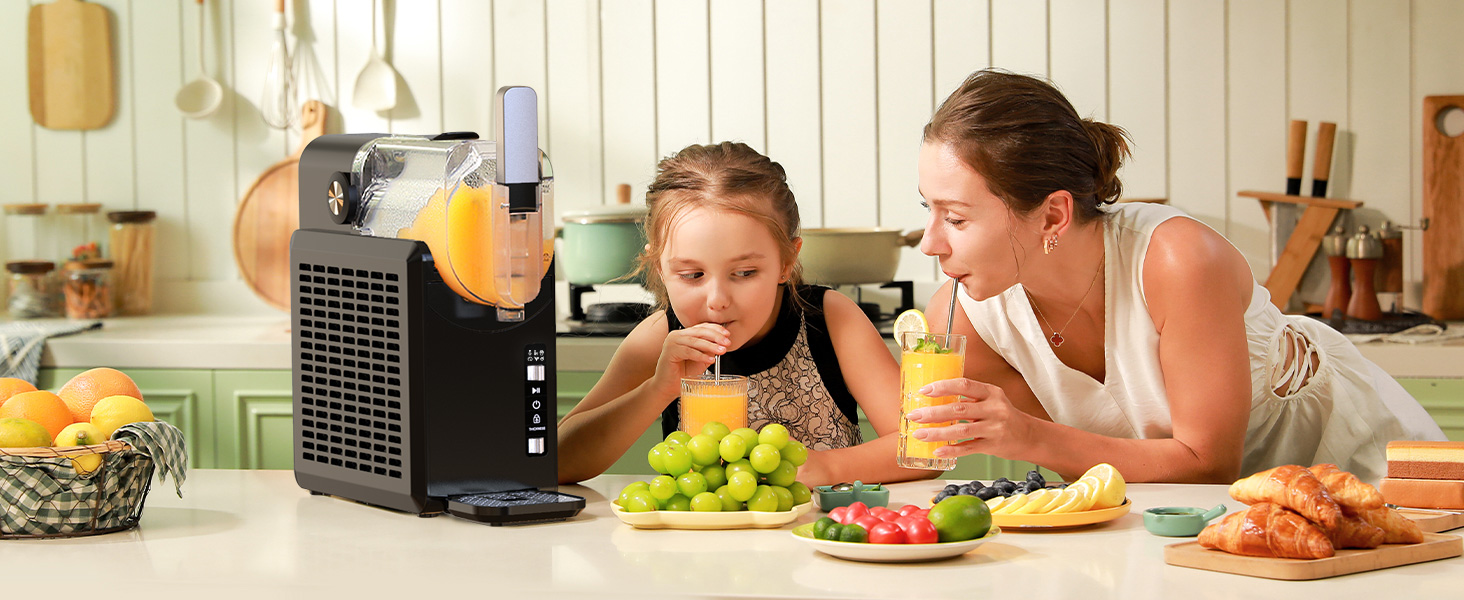 Машина для приготування сляш та коктейлів 2L, 5-в-1, Quickfreeze Technology, для дому