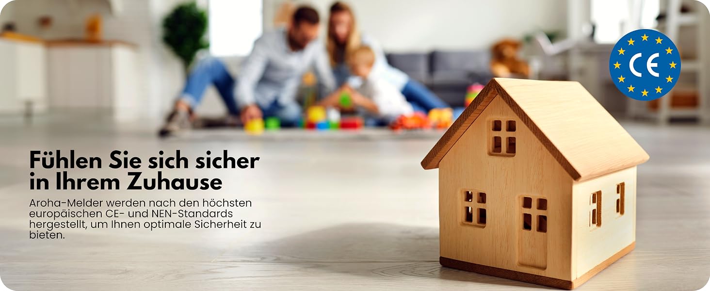 Розумний датчик чадного газу Aroha Smart Connect Wi-Fi (Tuya, Smart Life) з батареєю на 10 років, детектор CO для Smart Home