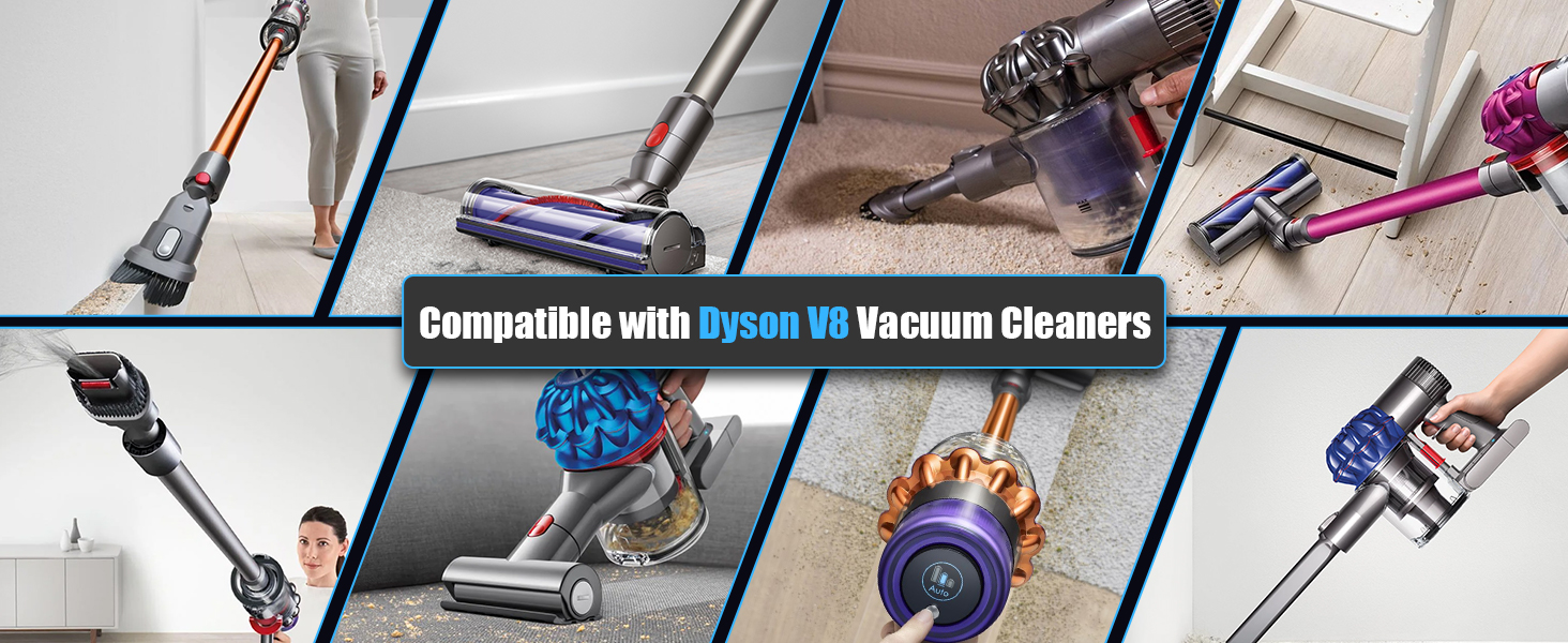 Акумулятор для пилососа Dyson V6 Powtree (2 фільтри, захисна кришка, гвинти) 6.0Ah Сірий