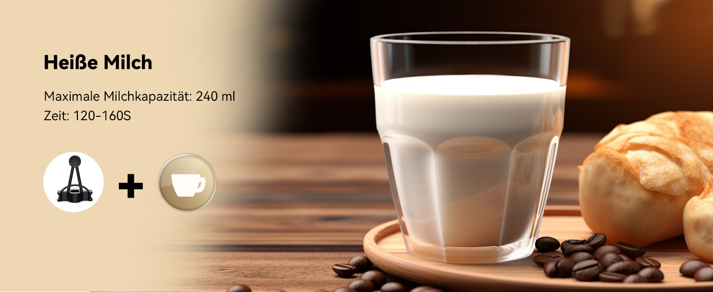 Електричний піноутворювач для молока Morpilot 4-в-1, для лате, капучино, макіато - блакитний