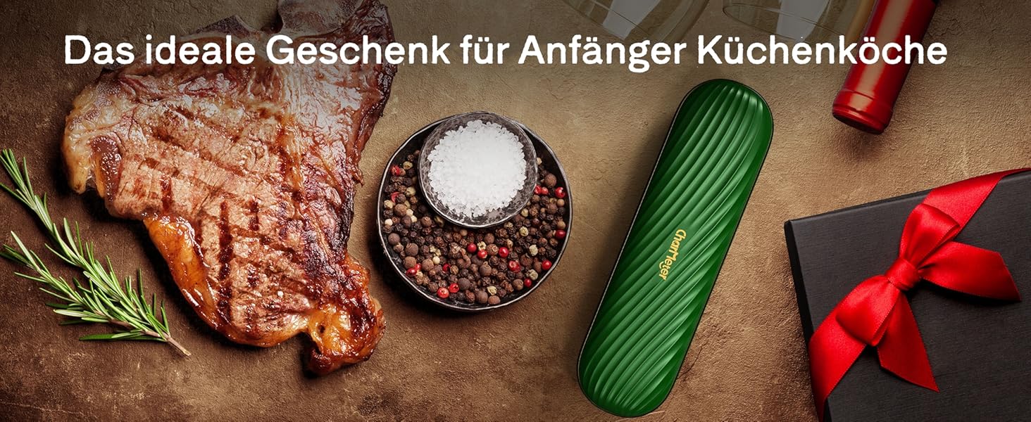 Бездротовий термометр для м'яса з Bluetooth, дальність 150м, IP67, з рецептами, для приготування, гриля та BBQ, INT-11XB