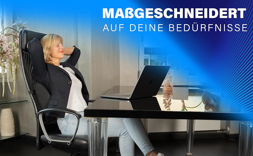 Ергономічна подушка під поперек Healthfix з ефектом пам'яті для офісного стільця, авто та дивана (розмір Medium, 70-90 кг)