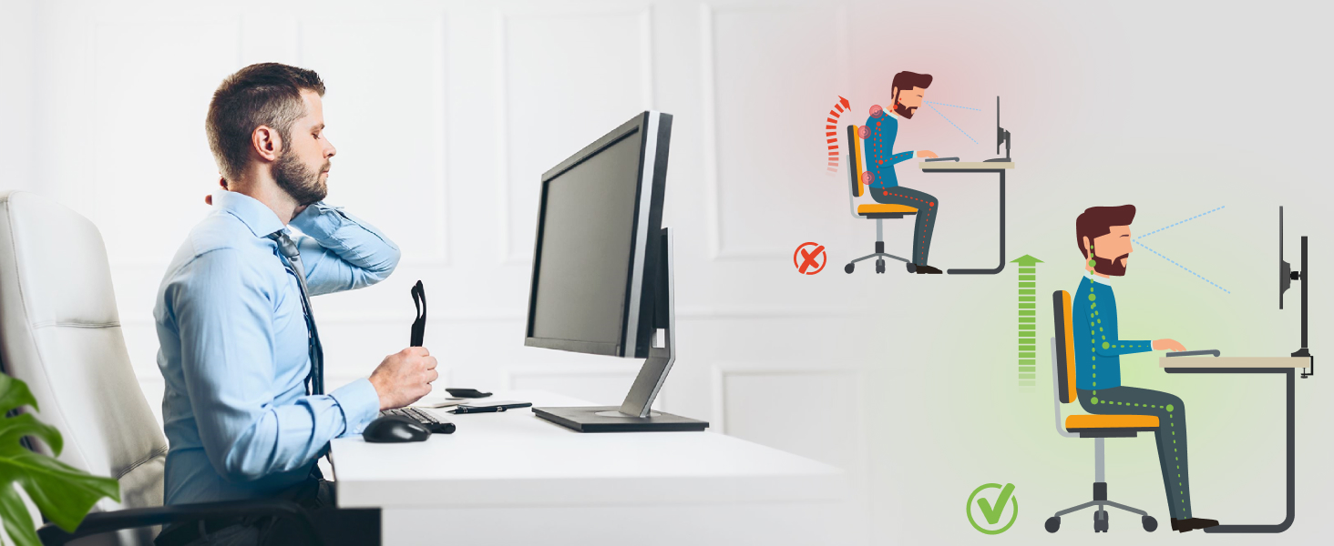 Підставка для монітора RICOO 2 монітори, Dual Monitor-Arm, TS3811, TS4111, для моніторів 17-27 дюймів