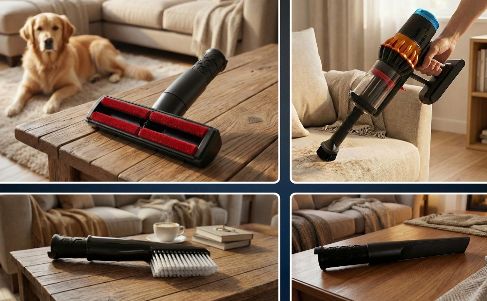 Насадка для видалення шерсті тварин Tierhaardüse для пилососа Dyson V16 Premium, Polsterdüse для м'яких меблів