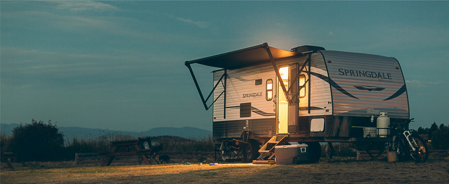 Детектор CO з HD-дисплеєм, візуальним та звуковим сигналом, 3-в-1 (CO, температура, вологість) для кемпінгу та подорожей на автодомі