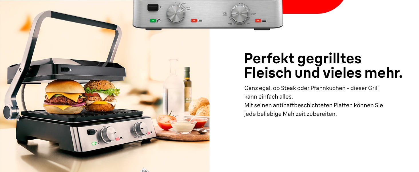 Електричний гриль Braun MultiGrill 7 CG7020: 3-в-1 (контактний гриль, барбекю, духовка), 2000W, велика поверхня (12 бургеров), плаваюча пластина, плаваюча гратильниця, миється в посудомийній машині, регулювання температури