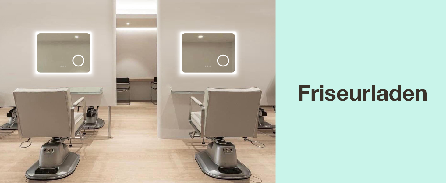 Дзеркало для ванної кімнати GIMBELEN LED з підсвічуванням 80x60 см, прямокутне, сенсорне керування, регульована яскравість, 3 кольори світла, антизапар, для вертикального/горизонтального монтажу