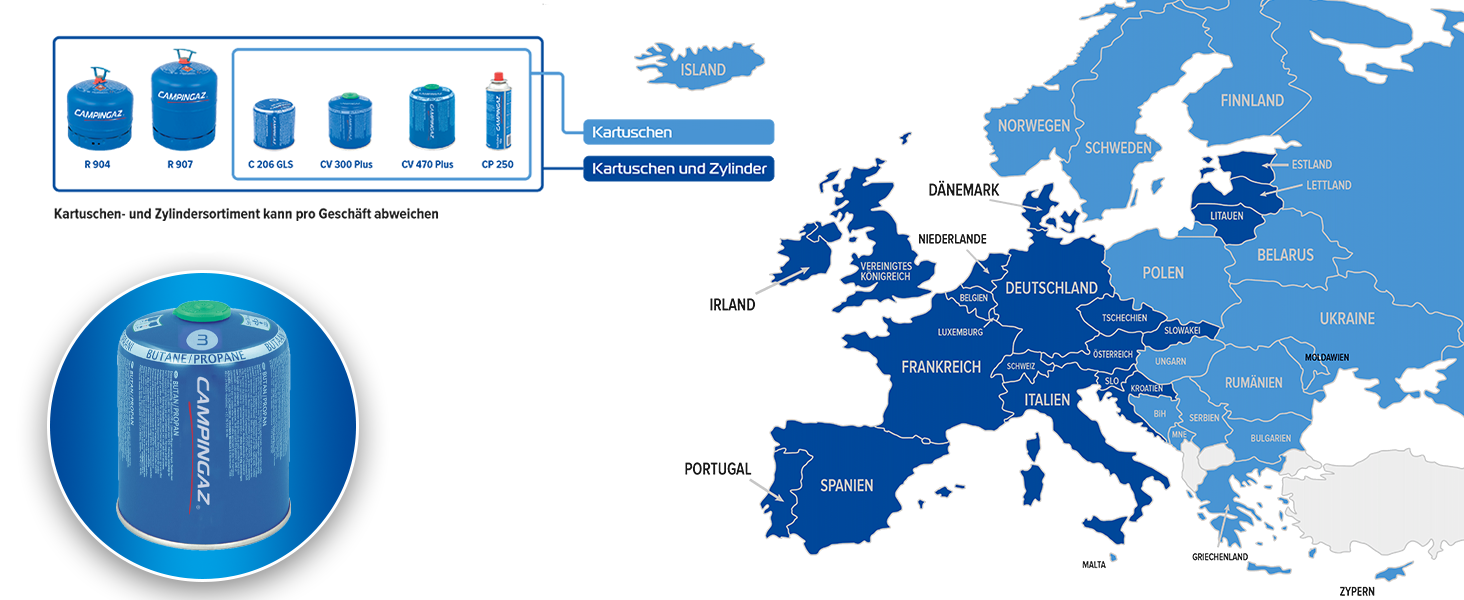Газовий намет Campingaz Camping Cook CV - 2 конфорки, сірий, для кемпінгу, працює на картриджах