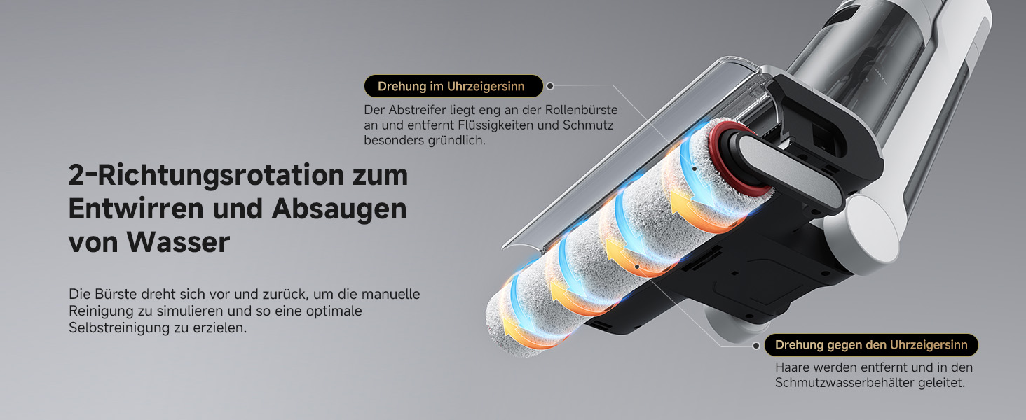 Пилосос Dreame G10 Pro мокро/сухого прибирання з функцією гарячого повітря 60°C, самоочищення, 16000 Па, подвійний край, інтелектуальне розпізнавання