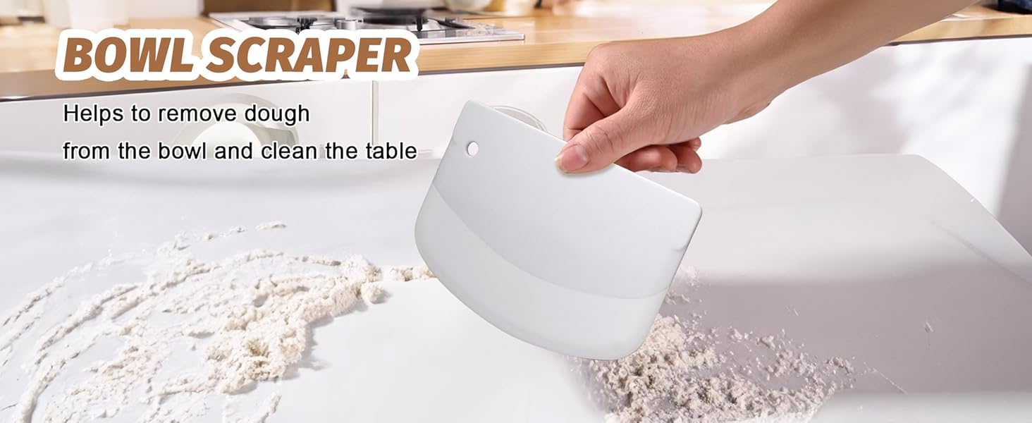 Набір для випічки хліба Brot: 2 корзини (23см круглі, 25см овальні), тейгшкребок, мішалка, тканинний вкладиш & лам, 100% ротанг