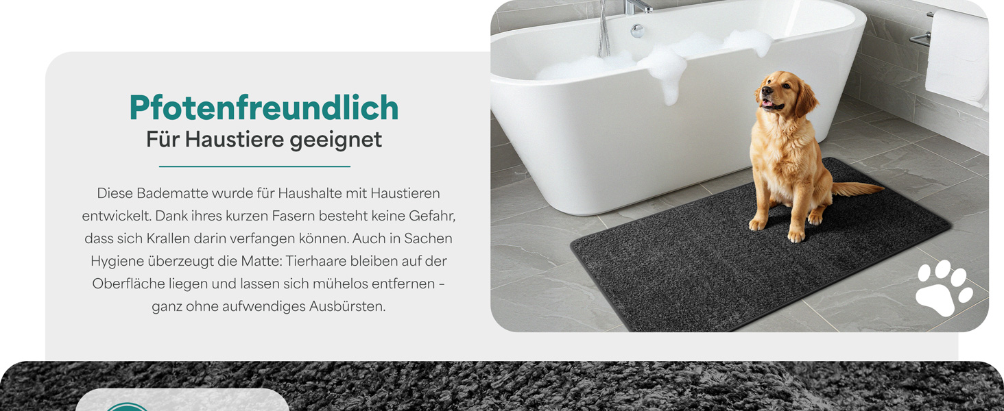 Килимок для ванної кімнати антрацит – неслизький, пральний, швидковисихаючий. Розмір 50x80 см.