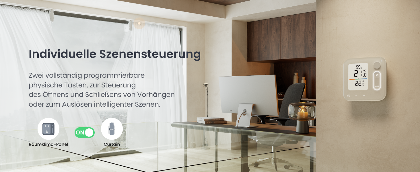 SwitchBot Розумний термостат на радіатор Bluetooth з керуванням через додаток, таймером, енергозбереженням, сумісний з Alexa, Apple Home та Home Assistant (потрібен Hub) - Комплект